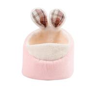 Ensemble de lit hamac pour écureuil pour petit animal - Abri chaud à suspendre pour animal domestique - Cage en peluche avec doublure en polaire pour hamster, gerbille, chinchilla, hérisson