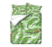 Ensemble de Literie 4 Pièces, Chickw1 Microfibre 2 Personnes Parure de lit Sets de Housse de Couettes avec Housse de Couette Taies d'oreillers Drap de lit (Feuille Fine,140x200cm)