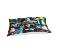 Ensemble de literie avec housse de couette à motif de chat imprimé, cadeaux d'Halloween, housse de couette 3D pour garçons et filles, housse de couette avec taie d'oreiller simple (135 x 200 cm)