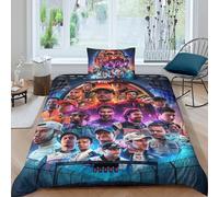 EOASNRTCB Ensemble De Literie De F1 Racing Imprimé en 3D avec Housse De Couette Taie d'oreiller, Doux Et Confortable Convient Aux Jeunes, avec Fermeture À Glissière Single（135x200cm）