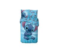 Ensemble de literie Disney Lilo et Stitch - Housse de couette 140x200cm avec taie d'oreiller 65x65cm 100% coton
