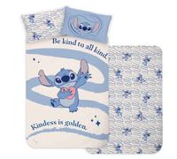 Ensemble De Literie Disney Lilo & Stitch "Soyez Gentil" 135x200cm 80x80cm