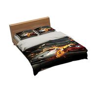 Ensemble De Literie Formule Haute Intelligence Racing 1 Housse De Couette + 2 Taie D'oreiller 100% Microfibre (Course 10,220x240cm(1.8M/2MBed))