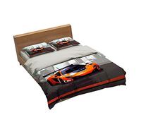 Ensemble De Literie Formule Haute Intelligence Racing 1 Housse De Couette + 2 Taie D'oreiller 100% Microfibre (Course 06,220x240cm(1.8M/2MBed))