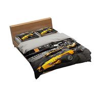Ensemble De Literie Formule Haute Intelligence Racing 1 Housse De Couette + 2 Taie D'oreiller 100% Microfibre (Course 03,220x240cm(1.8M/2MBed))