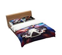 Ensemble De Literie Formule Haute Intelligence Racing 1 Housse De Couette + 2 Taie D'oreiller 100% Microfibre (Course 01,140x200cm(1.2MBed))