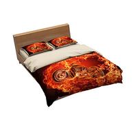 Ensemble De Literie Formule Haute Intelligence Racing 1 Housse De Couette + 2 Taie D'oreiller 100% Microfibre (Course 09,220x240cm(1.8M/2MBed))