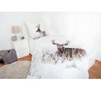 Ensemble De Literie Hirsch Paysage D'Hiver 2 Pièces 135x200 CM 100% Coton