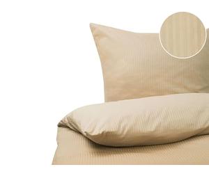 Ensemble de literie Moderne 155 x 220 cm en Coton Beige pour Une Chambre Design Élégante Beliani