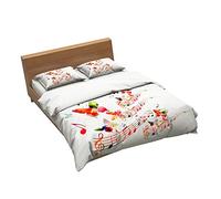 Ensemble De Literie Notes Et Musique Multicolores 1 Housse De Couette + 2 Taie D'oreiller 100% Microfibre (Note 07,200x200cm(1.5M/1.8MBed))