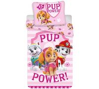 Ensemble De Literie Paw Patrol Rose 135x200cm 80x80cm