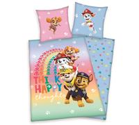 Ensemble De Literie Paw Patrol Think Happy 2 Pièces 135x200cm 80x80cm