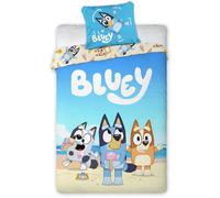 Ensemble De Literie Pour Bébé Bluey, Bingo Et Muffin 100x135 Cm En Coton