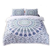 Ensemble De Literie Pour Housse De Couette/Couette Bohème De Style National Avec Taies D'oreiller Pour Taies D'oreiller Pour Garçon, à Personnaliser (220x240cm(1.8M/2MBed),Vert)