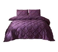 Ensemble De Literie Pour Housse De Couette/Couette Fleur De Soie D'hôtel, Multicolore Avec Taies D'oreiller Pour Taies D'oreiller Pour Garçon, à Personnaliser (140x200cm(1.2MBed),Pourpre)