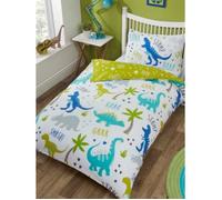 Ensemble de literie - RAPPORT - Dinosaures - Réversible - 135 x 200 cm - Multicolore
