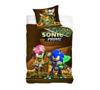 Ensemble de literie - SONIC - Housse de couette réversible - 100% coton - 140x200 cm - Design enfant