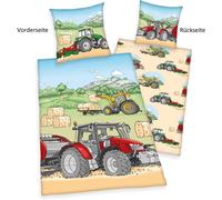 Ensemble De Literie Tracteur 2 Pièces 135 X 200 Cm (80 X 80 Cm)
