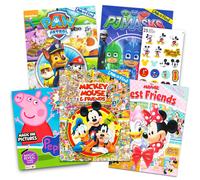 Ensemble de livres de recherche d'images Disney pour enfants de 2 4 ans - 5 livres Find It mettant en vedette Minnie Mouse, Mickey Mouse, Peppa