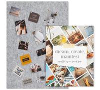 Ensemble de livres de tableau de vision inspirants - Tableau d'affichage en feutre et kit de magazine de vision avec images de motivation, art clip pour libérer vos rêves/objectifs - Tableau en feutre