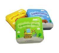 Ensemble De Livres De Tissus pour - Livre De Bain Coloré 3X sur Le Sujet du Transport, Jouets Éducatifs Doux pour Les Bébés Et Les Tout-Petits, Les Jouets De Bain Imperméables pour Le Plaisir