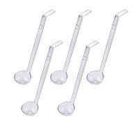 Ensemble de louches transparentes de qualité alimentaire pour banquets, distributeurs de sauces, vinaigrettes, jus, fête de fête