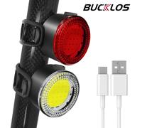 Ensemble de lumières COB pour vélo BUCKLOS, recharge USB, feu arrière haute visibilité 500lm, lampe pour VTT et vélo de route, accessoires de cyclisme M2-Red-COB