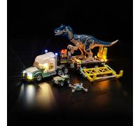 Ensemble de lumières LED BrickBling pour Lego 76966 Dinosaur Missions : Allosaurus Transport Truck, kit d'éclairage décoratif pour Lego Dinosaur Missions : Allosaurus Transport Truck