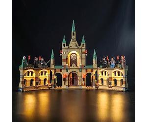 Ensemble de lumières LED Compatible avec Lego 76415 Harry Potter La Bataille de Poudlard (sans modèle), Ensemble d'éclairage de décoration pour la Bataille de Poudlard, Cadeau créatif