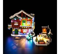 Ensemble de lumières LED pour Lego Alpine Lodge (Pas Lego), Ensemble d'éclairage de décoration pour Lego Icons 10325 Alpine Lodge Creative Toy - Version Mise à Jour