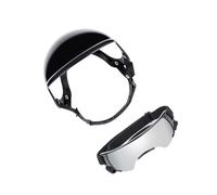 Ensemble de lunettes anti-chocs pour chien avec rembourrage respirant pour le vélo et la randonnée - Casque d'équitation réglable pour animal domestique