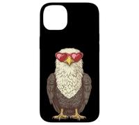 Ensemble de lunettes de soleil en forme d'aigle patriotique et de jolis cœurs Coque pour iPhone 14 Plus