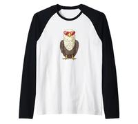 Ensemble de lunettes de soleil en forme d'aigle patriotique et de jolis cœurs Manche Raglan