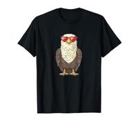 Ensemble de lunettes de soleil en forme d'aigle patriotique et de jolis cœurs T-Shirt