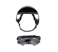 Ensemble de lunettes de soleil respirantes pour animaux de compagnie pour le camping, l'exploration et l'exploration des chocs réglables pour chien, équipement de sport en plein air, casque