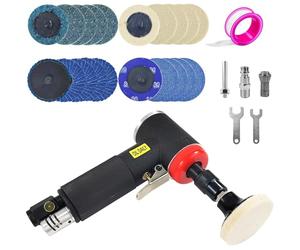 Ensemble de Lustreuse Polisseuse Voiture, Mini Meuleuse Pneumatique, Mini Ponceuse Electrique Disqueuse, Outils Pneumatiques pour Le Ponçage, L'Affinage, Le Polissage et Plus Encore