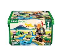 BRIO Train – Set Deluxe Dinosaure du Monde – 45 pièces, jouets en bois – Dès 3 ans