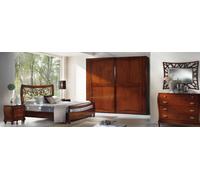 Ensemble de luxe chambre à coucher lit table de nuit armoire commode miroir Nouveau 6pcs