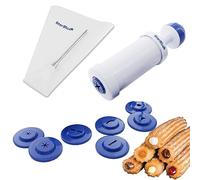Ensemble de machine à churros et de remplissage StarBlue Churrera - Outil de buse de tuyauterie facile pour churros farcis frits