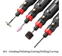 Ensemble de machine à polir électrique portable, convenant pour le polissage, le meulage, la gravure, la coupe, le perçage, batterie lithium-ion rechargeable USB. Mini perceuse électrique portable pou