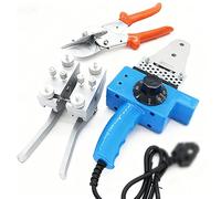 Ensemble de machine à souder à courroie ronde, connecteur de soudeur pour courroies en PU, machine thermofusible à courroie en polyuréthane 220 V avec ciseaux et fixation, pour courroies