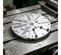 Ensemble de mâchoires plates de 20,3 cm en alliage d'aluminium avec 7 positions pour tour à bois pour mandrin e type C de 10,2 cm