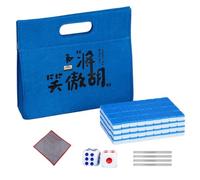 Ensemble de Mahjong chinois, ensemble de Mahjong de Petit, nappe, sac de | de Mahjong de table pour le de nuit d'un ami, un anniversaire de vacances