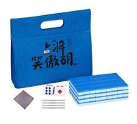 Ensemble de Mahjong chinois, ensemble de Mahjong de Petit, nappe, sac de | Pièces de Mahjong chinois pour le de nuit d'un ami, un anniversaire de vacances