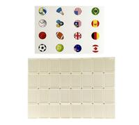 Ensemble de Mahjong du jeu Sea Side Escape, blocs de jeu Sea Side Escape, tuiles de jeu Mahjong Sea Side Escape | Jeu de Mahjong avec autocollants de motifs transparents pour la relaxation,