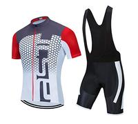 Ensemble de maillot de cyclisme pour homme, short à bretelles d'été pour garçons, tenue de cyclisme de VTT, maillots de cyclisme respirant pour la pratique du vélo…, 44, XXL