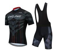 Ensemble de maillot de cyclisme pour homme, shorts à bretelles d’été pour garçons, combinaisons de vélo de montagne, ensemble de vêtements de cyclisme respirant pour la pratique du vélo…, 36, M