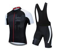 Ensemble de maillot de cyclisme pour homme, shorts à bretelles pour garçons pour l'été, tenue de cyclisme de vélo de montagne, maillots de cyclisme respirant pour la pratique du vélo…, 43, XL