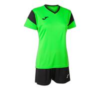 Joma Set Phoenix-Femme, Vert Fluo et Noir