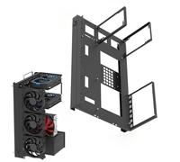 Ensemble de maisons ouvertes - Personnalité créative ATX/M -ATX/ITX Open Chassis | Jeu de clés à cliquet, banc d'essai de carte mère, toile de cadre pour cadre extérieur